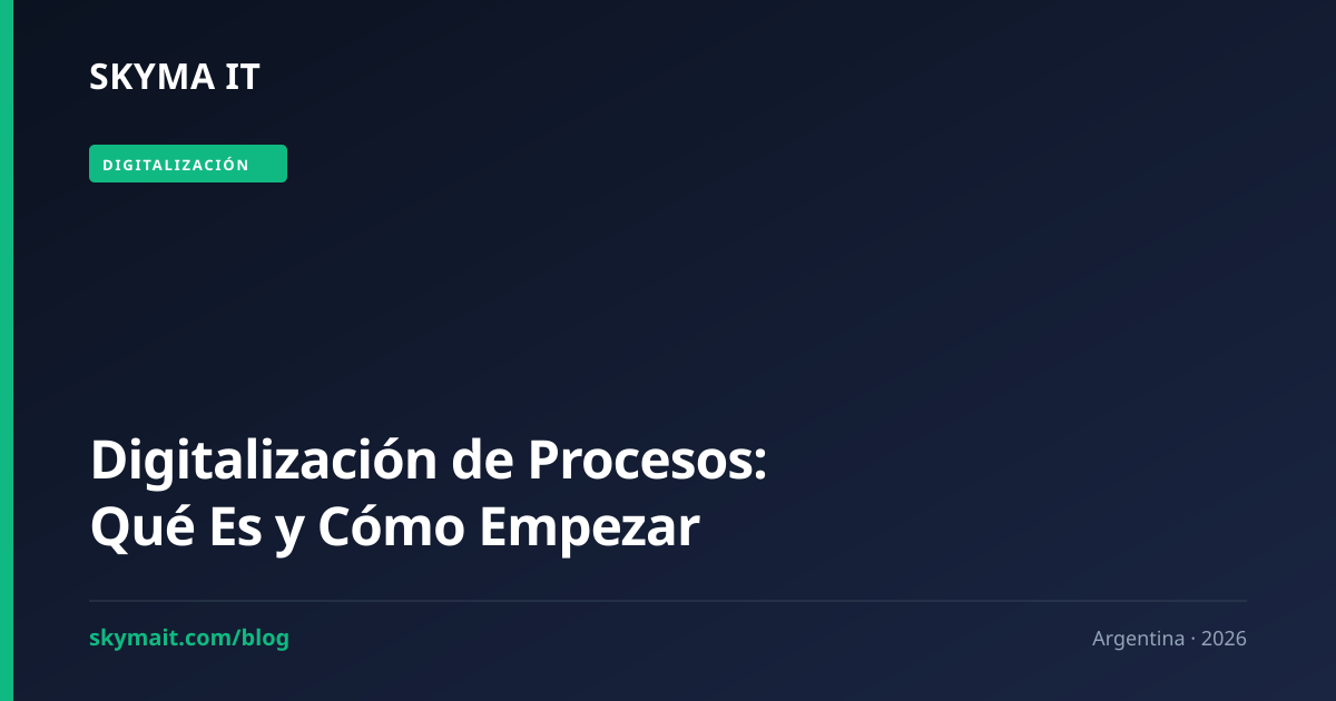 Digitalización de Procesos: Qué Es y Cómo Empezar