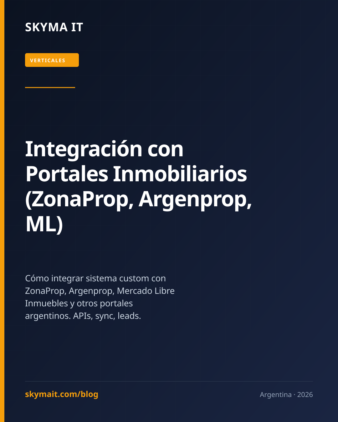 Integración con Portales Inmobiliarios (ZonaProp, Argenprop, ML)