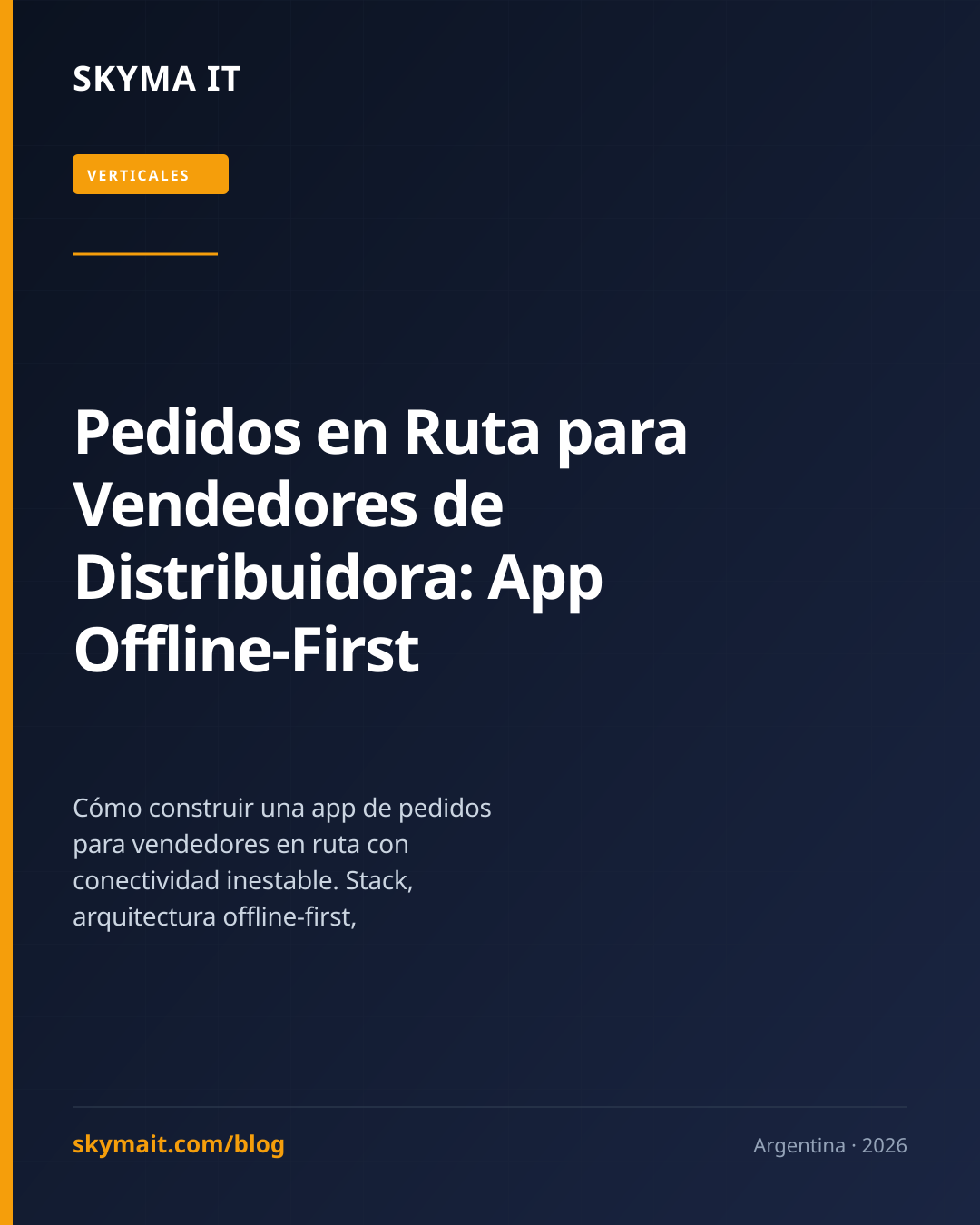 Pedidos en Ruta para Vendedores de Distribuidora: App Offline-First