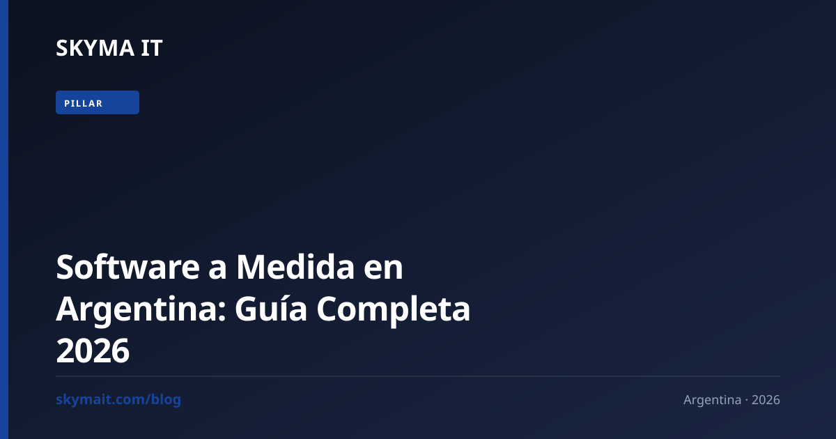 Software a Medida en Argentina: Guía Completa 2026